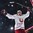 PARIS, FRANCE - MAY 13: Belarus's Yevgeni Lisovets #14 celebrates after his teammate Yevgeni Kovyrshin #88 (not shown) scores on Slovenia's Gasper Kroselj #32 during preliminary round action at the 2017 IIHF Ice Hockey World Championship. (Photo by Matt Zambonin/HHOF-IIHF Images)

